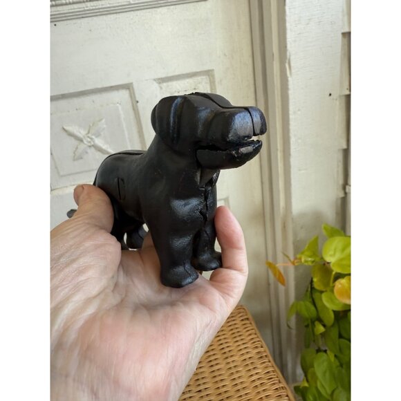 Vintage 1970s Black Dog Cast Iron Figural Nutcracker - Picture 3 of 7